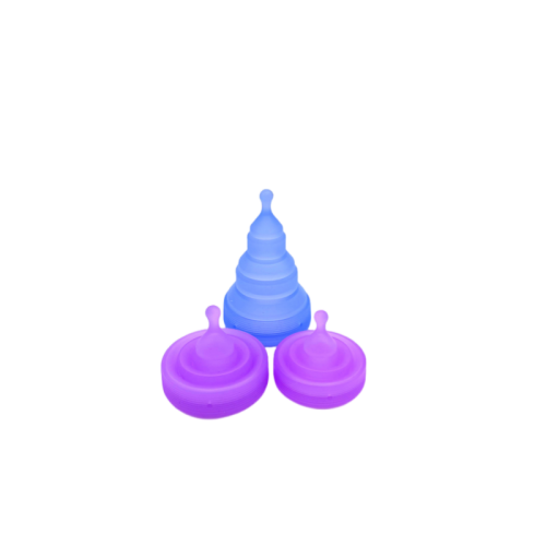Collapsible Menstrual Cup with Ball Handle 